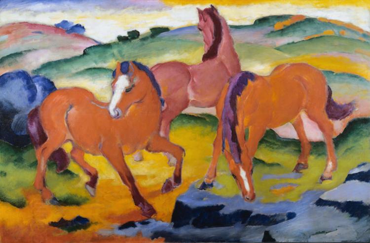 Franz Marc Grazing Horses iv (mk34) China oil painting art